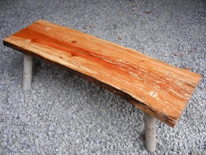 apple wood bench