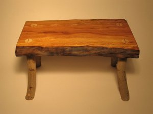 wooden foot stool