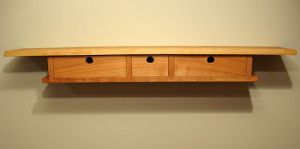 wall shelf with drawers