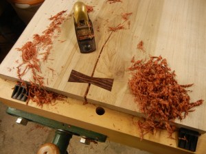 planing butterfly inlay