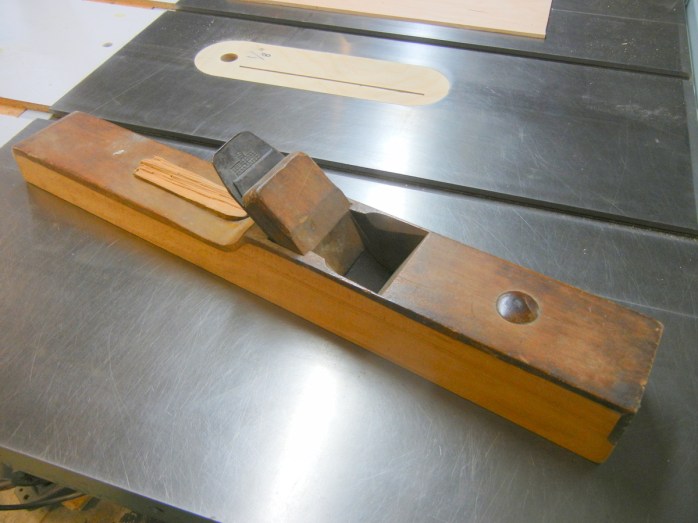 19th century beech jointer plane